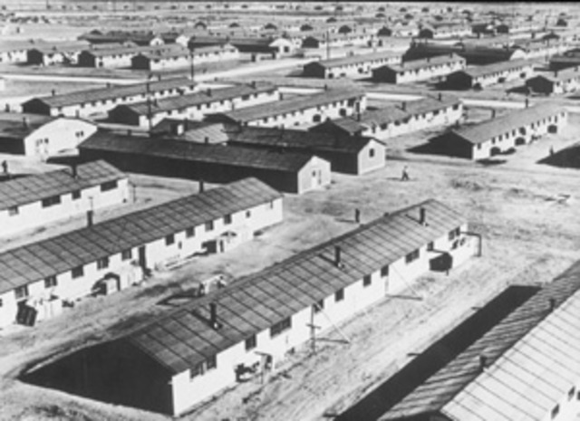 Relocates Japanese Americans