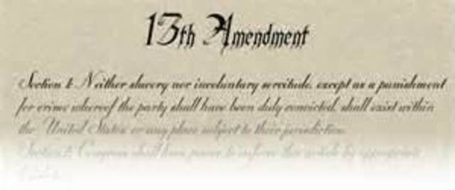 13th Amendment Ratified