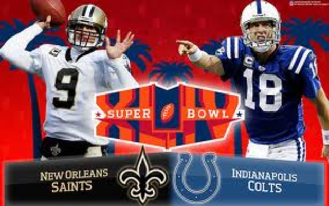 Colts Lose to Saints in Suer Bowl XLIV