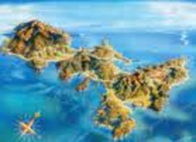 Napoleon was banished to Elba, a small remote island in the middle of the Atlantic