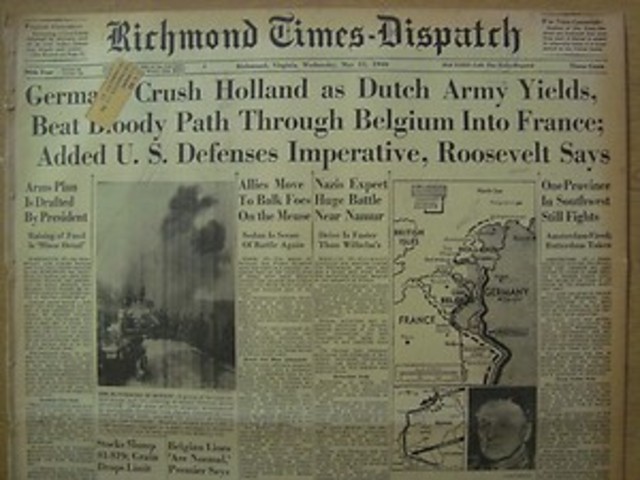Holland surrenders
