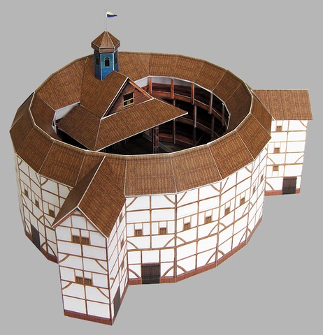 The Globe Theatre is built