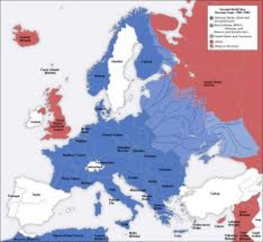 Nazis invade Denmark, Norway, the Netherlands, Luxembourg and Belgium – take control