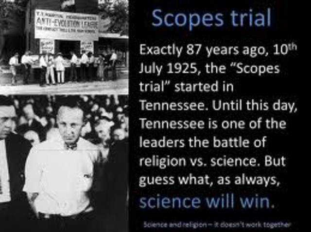 The Scopes "Monkey" Trial