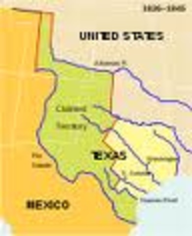 Texas broke off from Mexico