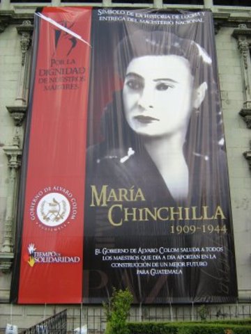 Protesta por la muerte de Maria Chinchilla