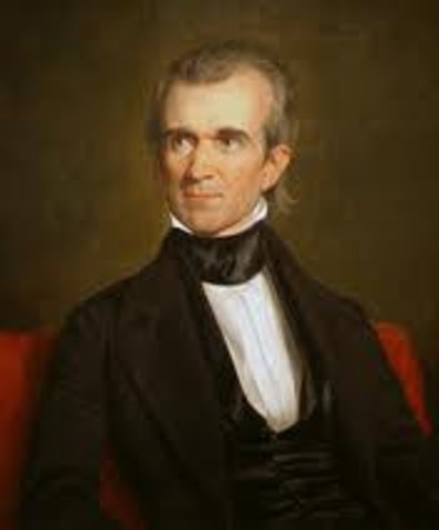 Polk suggest war ro cabinet
