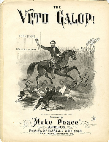 Wade-Davis Bill passes Congress but is pocket vetoed by Lincoln