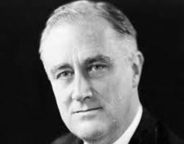 Franklin D. Roosevelt is elected president