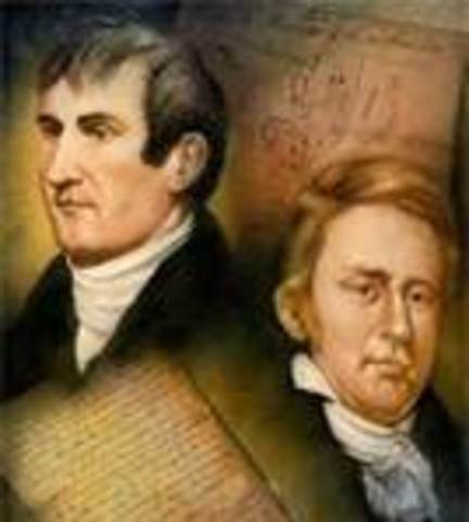 Start of the expedition for Lewis and Clark