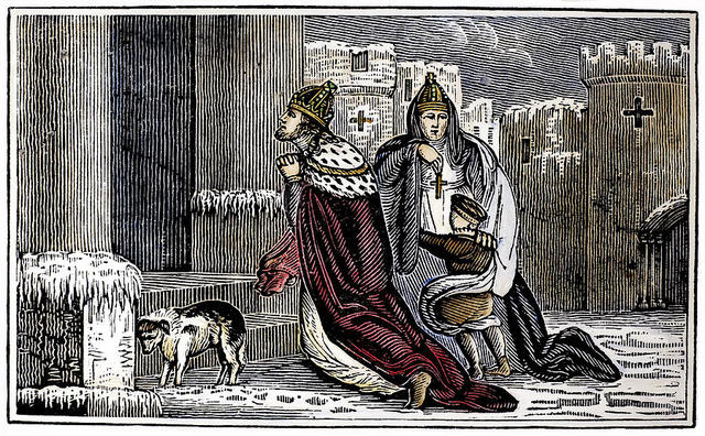 Henry Crosses the Snowny Alps and Approached Pope Gregory