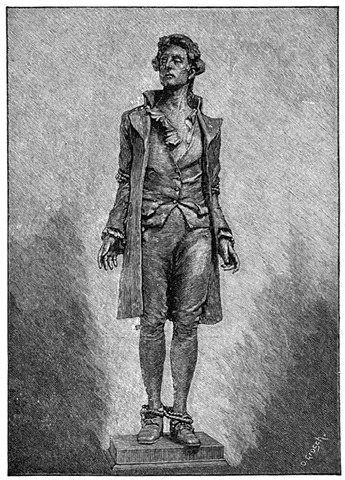 Nathan  Hale Recites his impassionate Speech