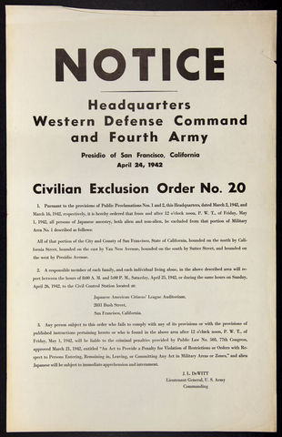 civilian exclusion orders