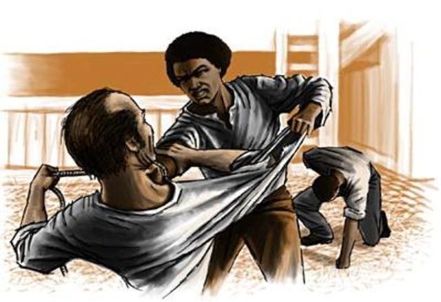 Fight with Edward Covey - Slave Breaker