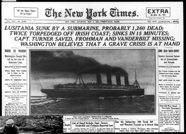 Sinking of the Lusitania