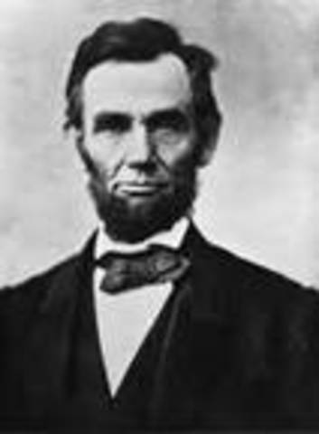 Licoln elected president and cival war begins