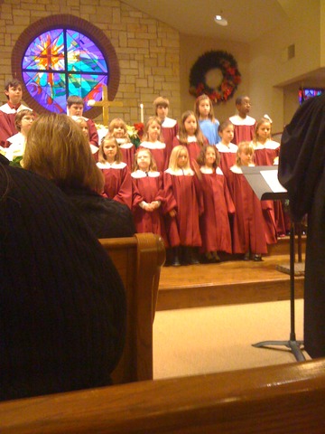 Singing in the choir