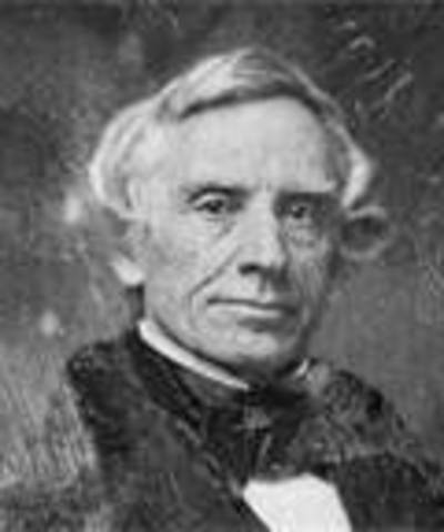 Samuel F. B. Morse sends first Morse Code message