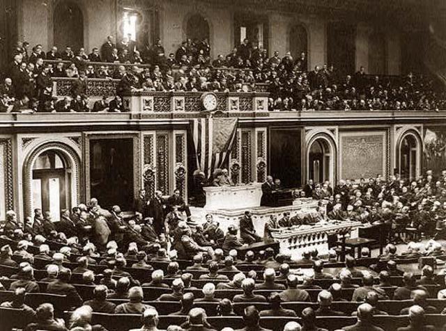 Congress refuses to seat representatives and senators elected from states reestablished under presidential plan
