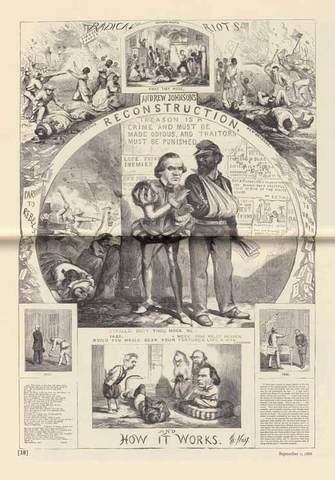 Congress refuses to seat representatives and senators elected from states reestablished under presidential plan