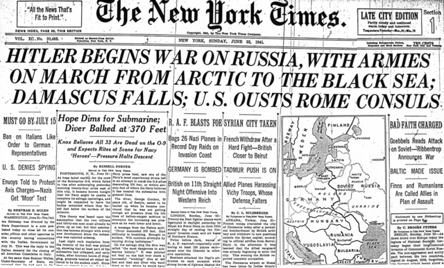 Hitler Invades the Soviet Union