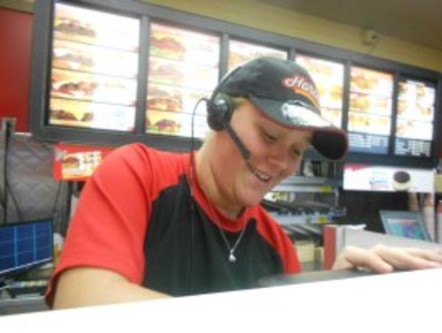 Started working at Hardee's