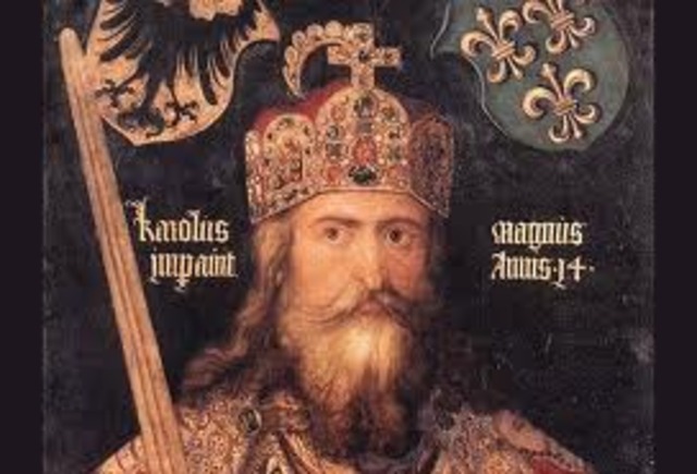 Charlemagne is crowned emperor