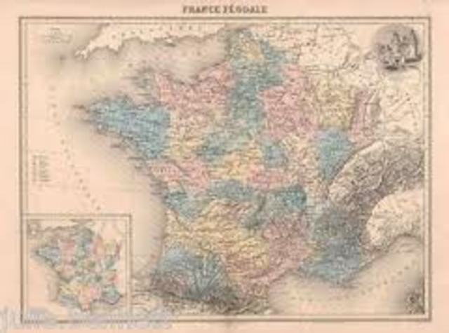 France was divided into 47 feudal territories
