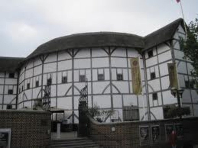 Chamberlain's men built the Globe Theater