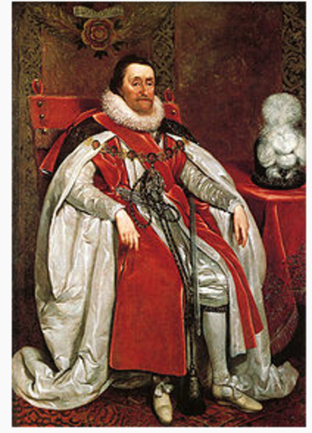 King James I. became the king of england