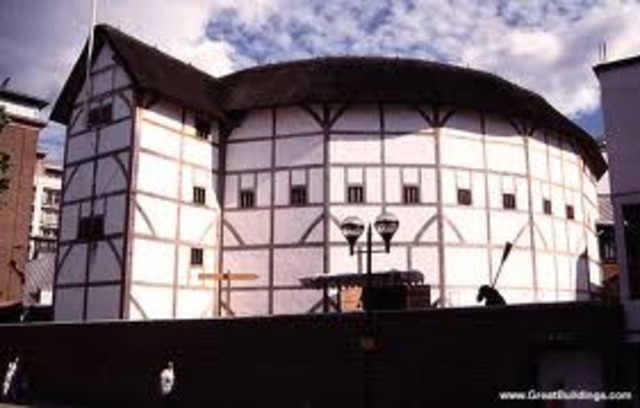 The Globe was rebuilt