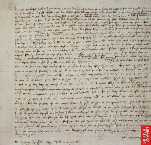 earlist surviving Paston letter is written