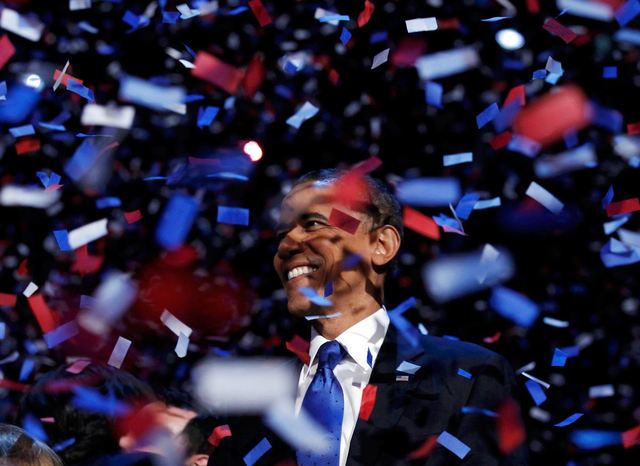 Obama wins re- election