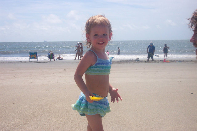 Roxy's First Beach Trip