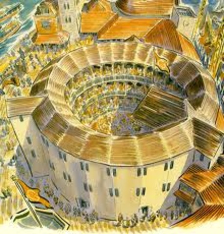 Globe Theater is built.