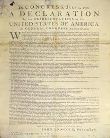 Approval of the Decleratio of Independence