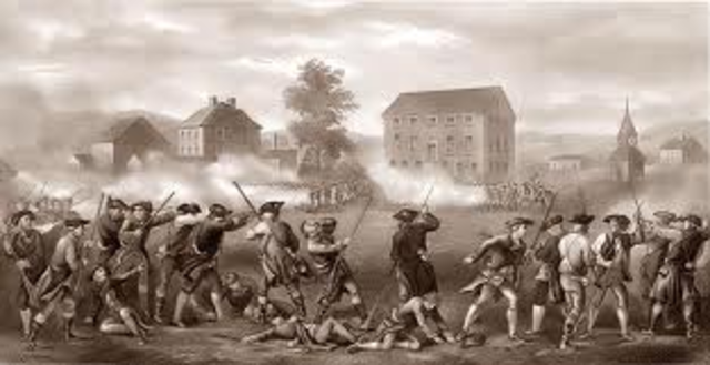 The battles of Lexington and Concord