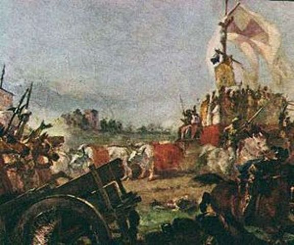 Lombard League defeat Frederick's army at the Battle of Legnano