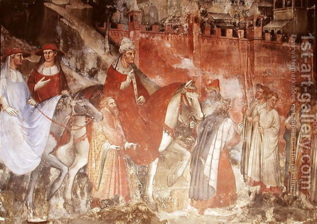 Frederick makes peace with the Pope