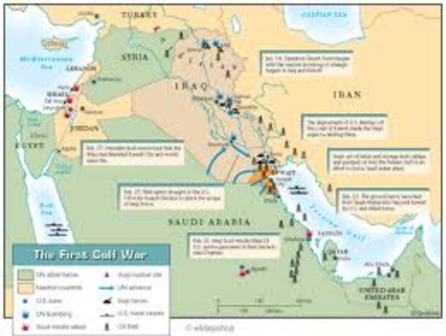 The Persian Gulf War Begins