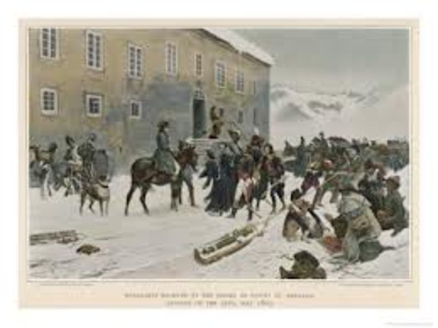 Henry crosses the Alps and asks for forgiveness from Gregory