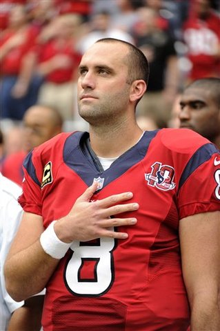 The Texans pick up quarterback, Matt Schaub