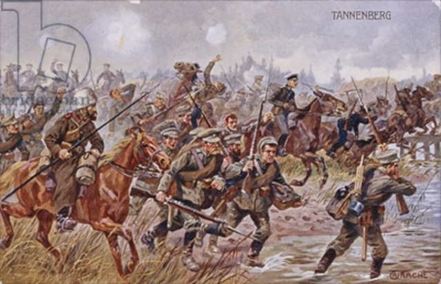 The Battle of Tannenberg begins