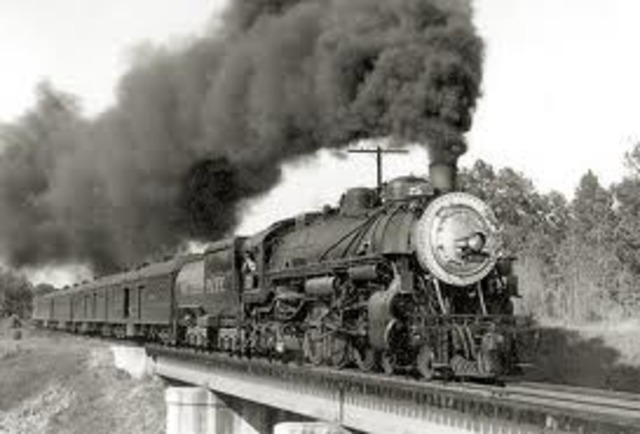 middle 1900s rail travel