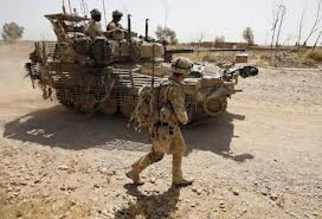 The war in Afghanistan begins