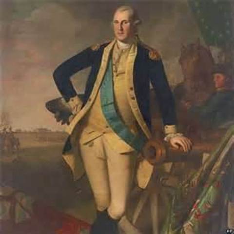 George Washington leads army