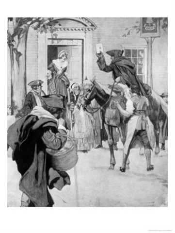 First official notice of mail service