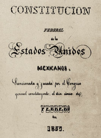 La constitución de 1857
