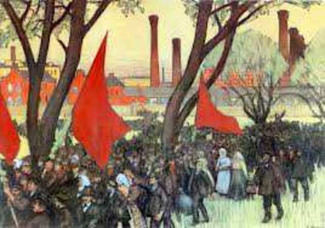 Начало ВСЕРОССИЙСКОЙ ОКТЯБРЬСКОЙ СТАЧКИ