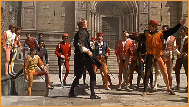 Mercutio and Tybalt Meet in Street